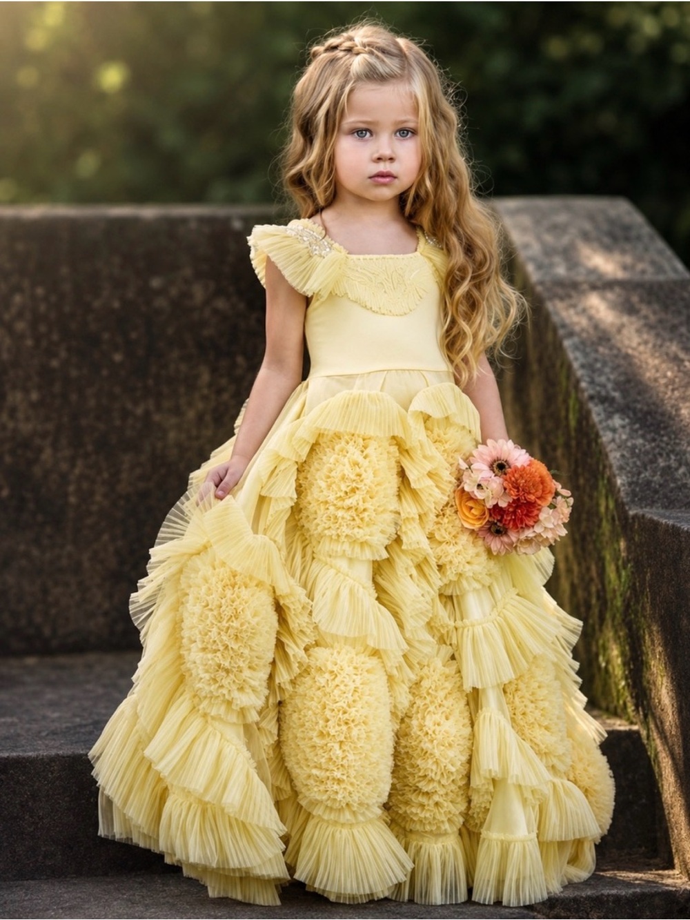 Vintage Dollcake Fairytale Frock in Yellow
